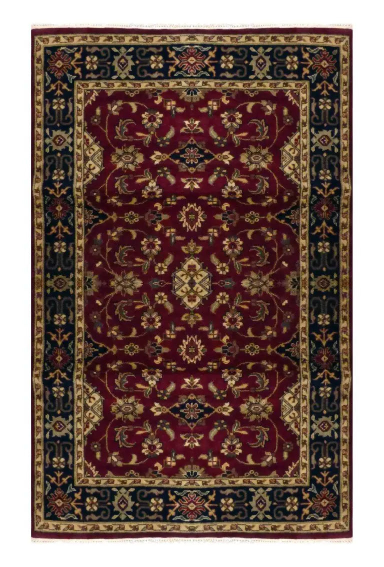 One Of The Kind Indian Hand-Knotted Rug 8'0'' X 5'0''